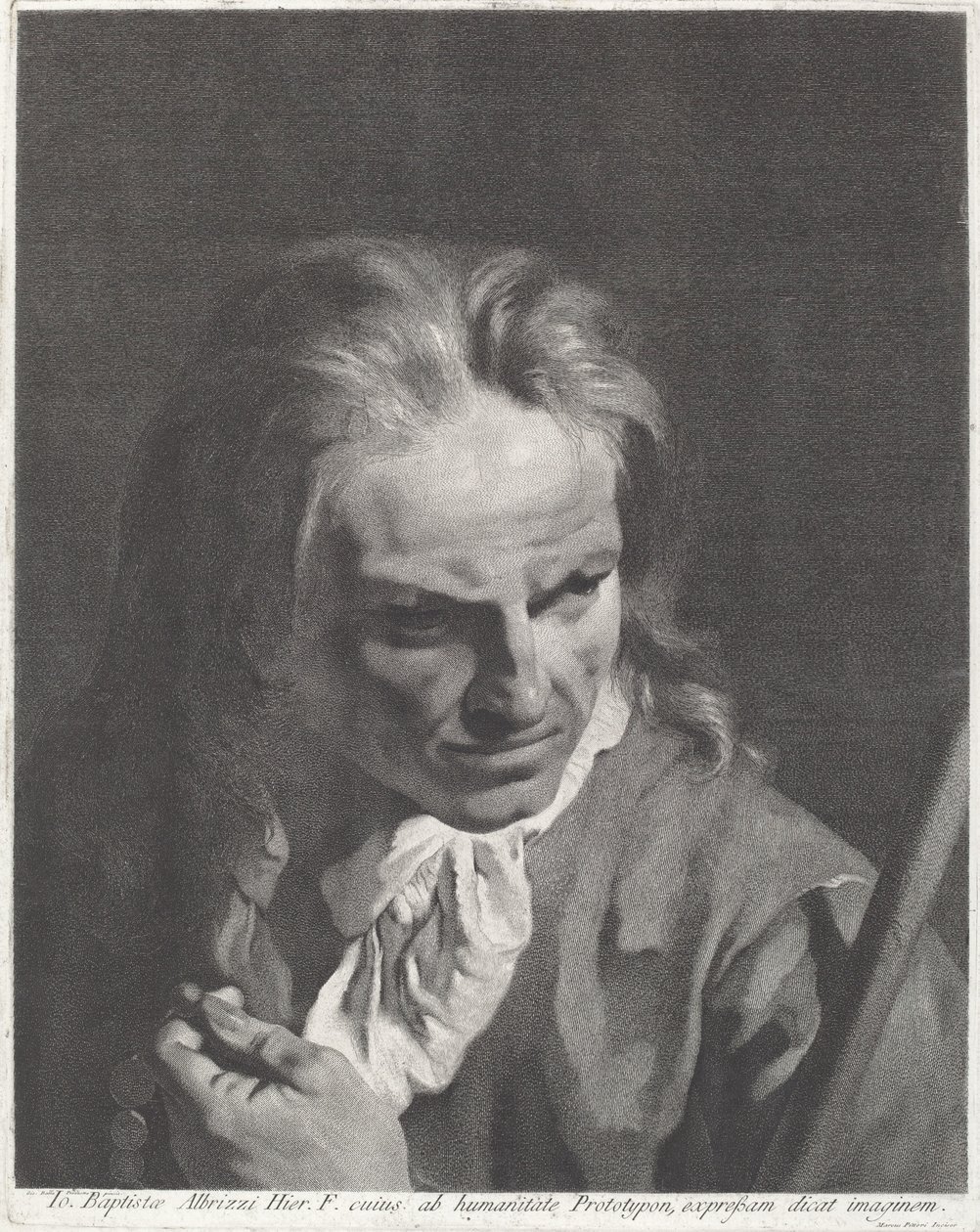 Un gentiluomo pellegrino con un rosario da Marco Alvise Pitteri after Giovanni Battista Piazzetta