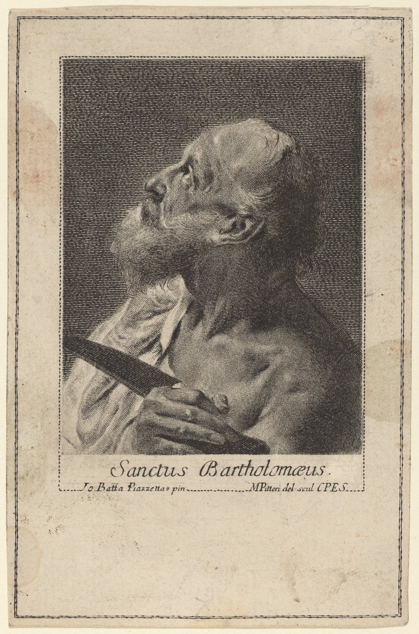 San Bartolomeo da Marco Alvise Pitteri after Giovanni Battista Piazzetta