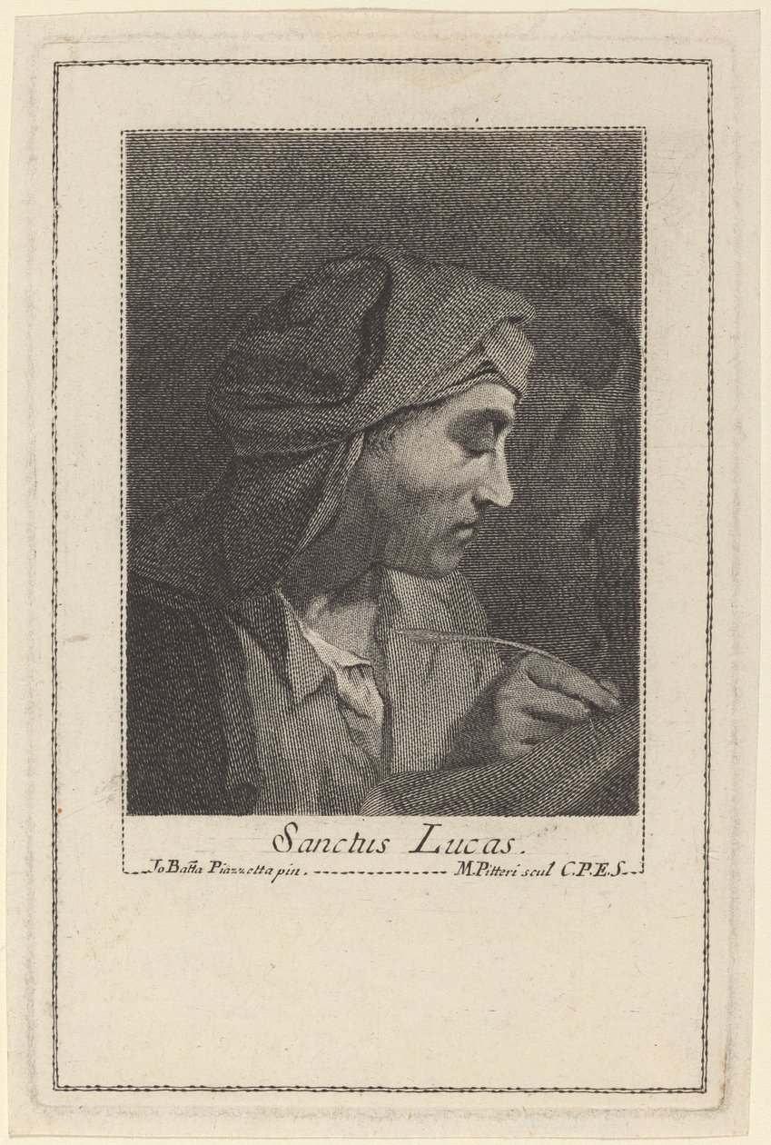 San Luca da Marco Alvise Pitteri after Giovanni Battista Piazzetta