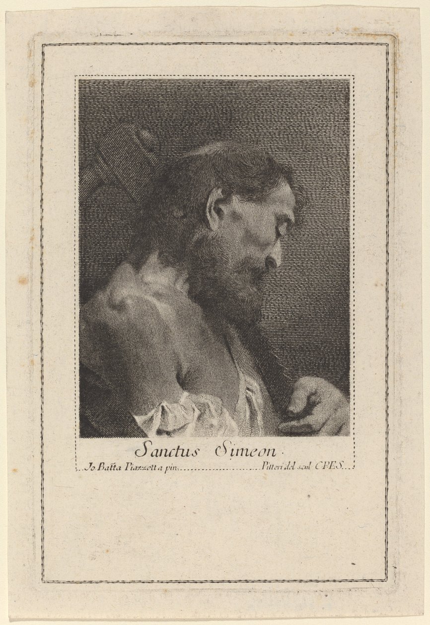 San Simeone da Marco Alvise Pitteri after Giovanni Battista Piazzetta