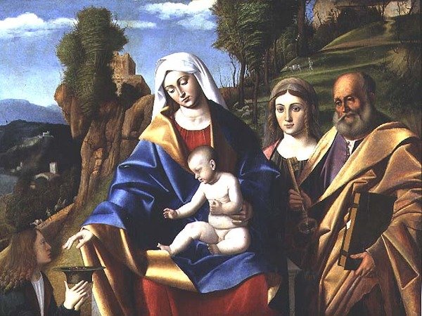 Vergine e Bambino con santi, c.1510 da Marco Basaiti