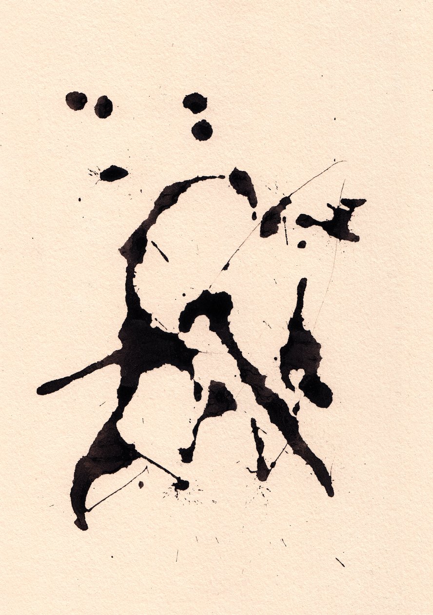 Blot, 2018 (inchiostro su carta) da Marco Campedelli