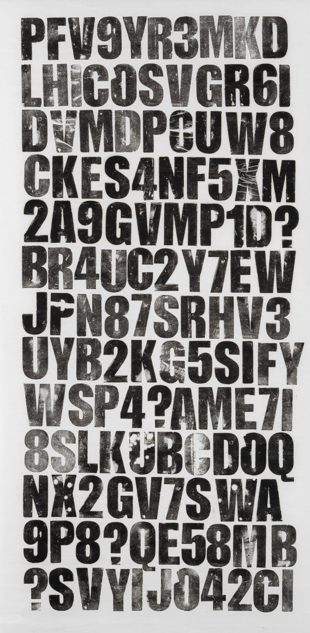 Codex, 2018 (stampa su carta di riso) da Marco Campedelli