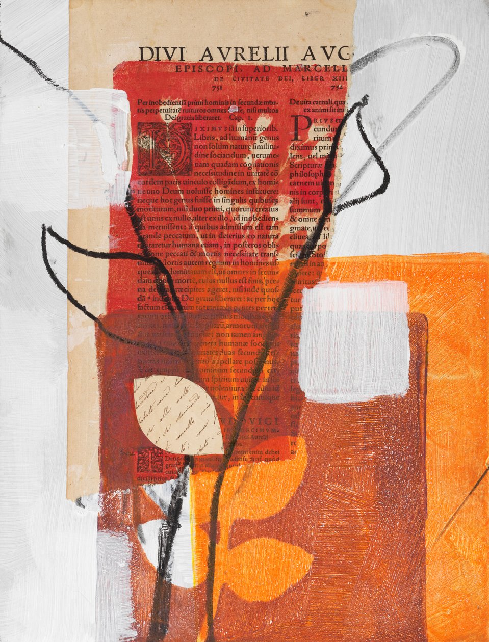 Collage con Calla, 2024 (tecnica mista) da Marco Campedelli