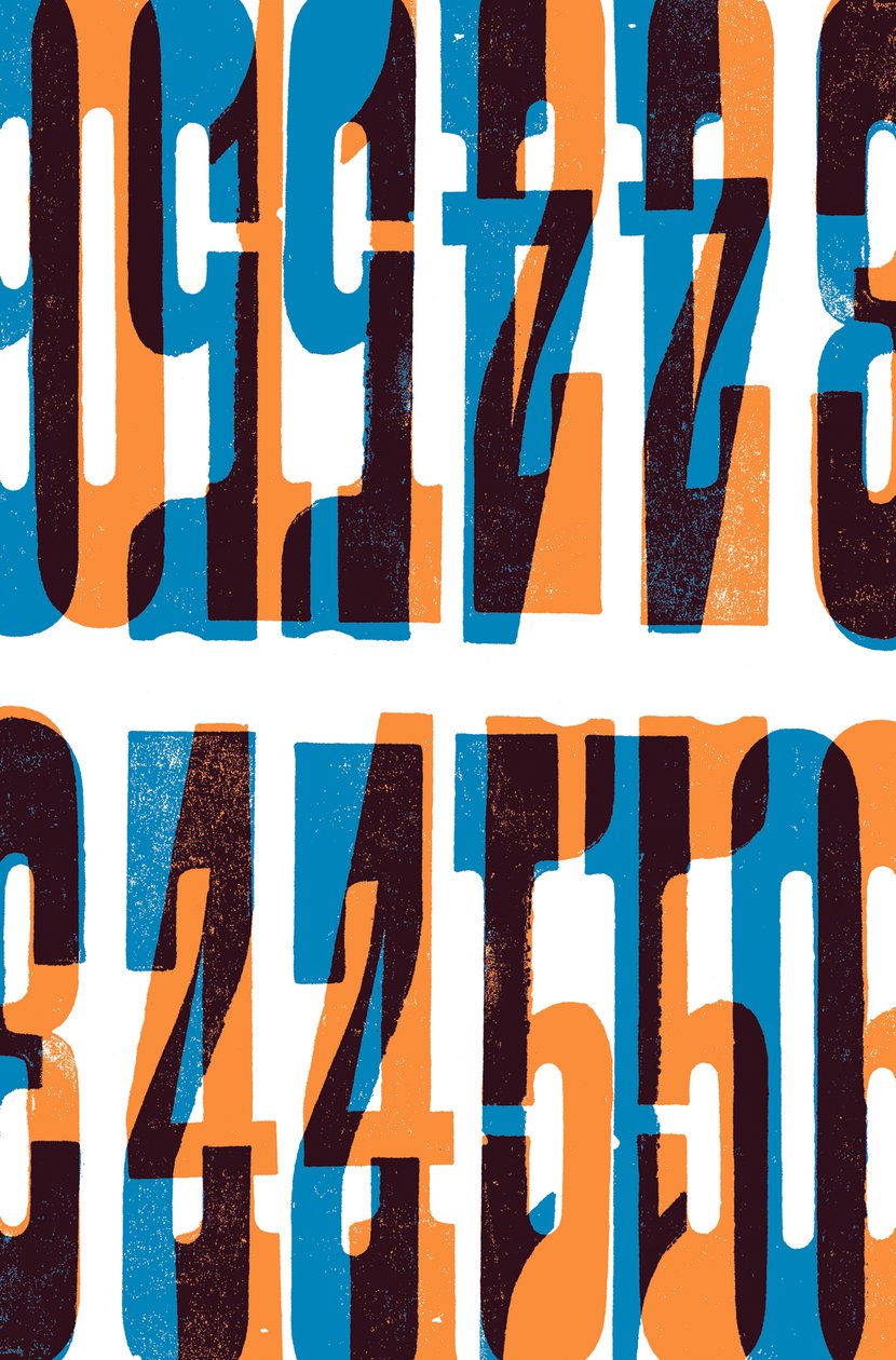 Numeri, 2014 (stampa su legno) da Marco Campedelli