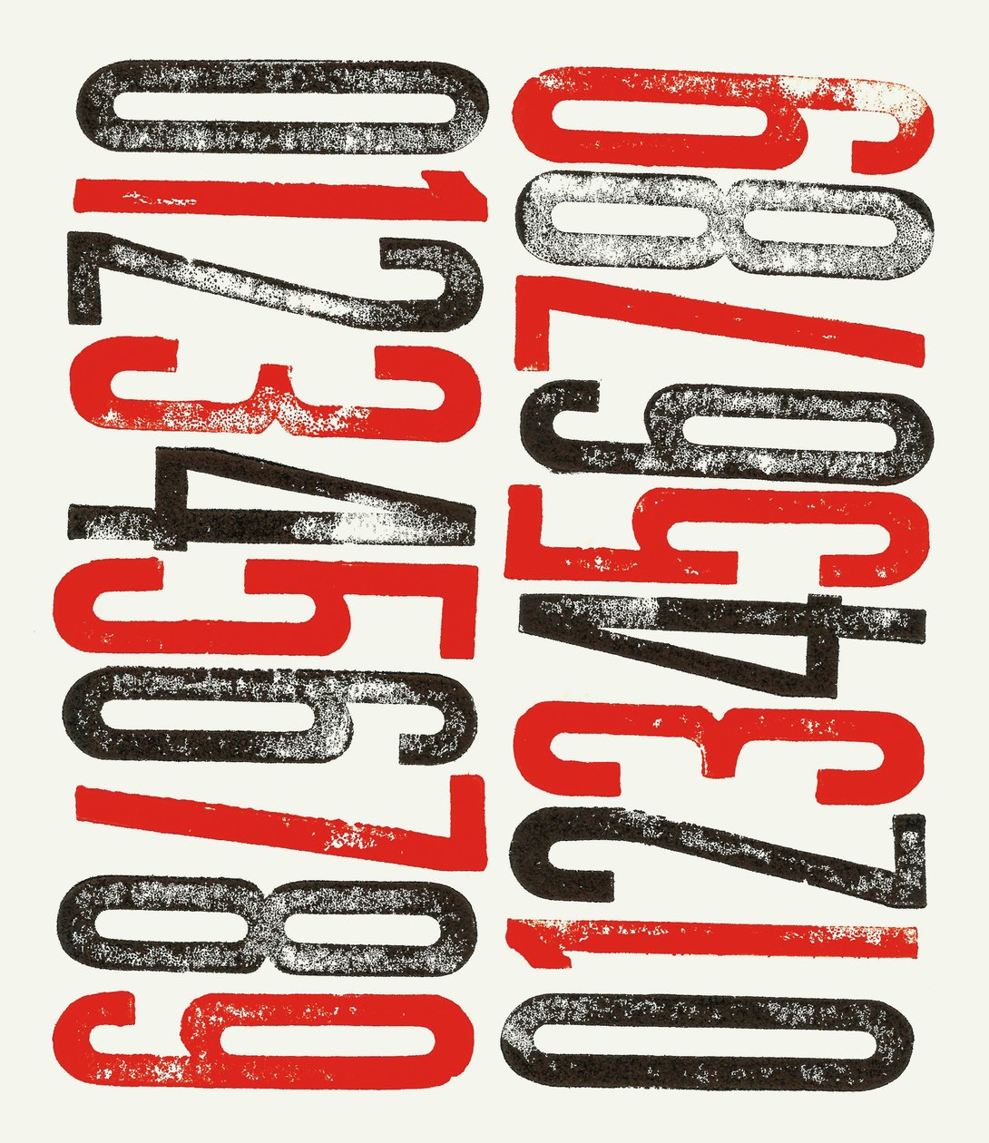 Numeri, 2014 (stampa xilografica su carta) da Marco Campedelli