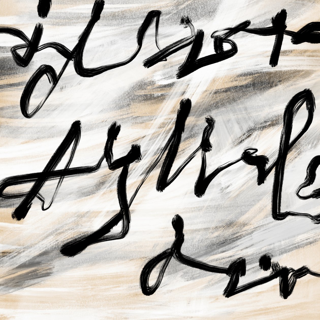 Testo, 2024 (pittura digitale) da Marco Campedelli