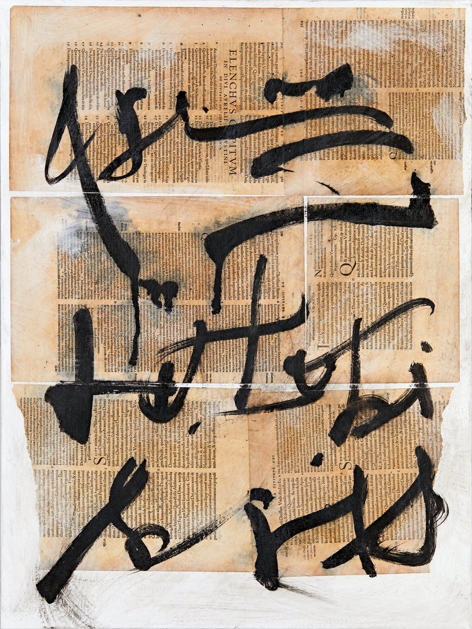 Texto #11, 2020 (collage, tecnica mista su tela) da Marco Campedelli