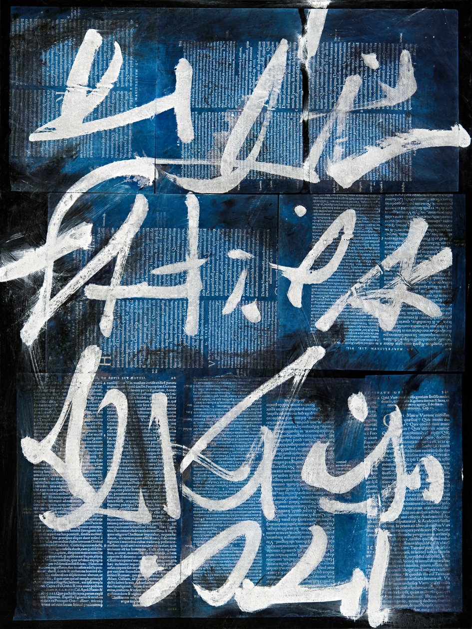 Texto #15, 2020 (collage, tecnica mista su tela) da Marco Campedelli