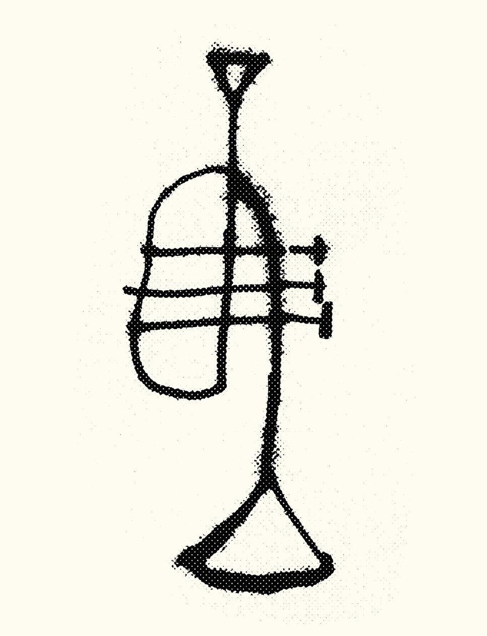 Tromba, 2019 (serigrafia) da Marco Campedelli