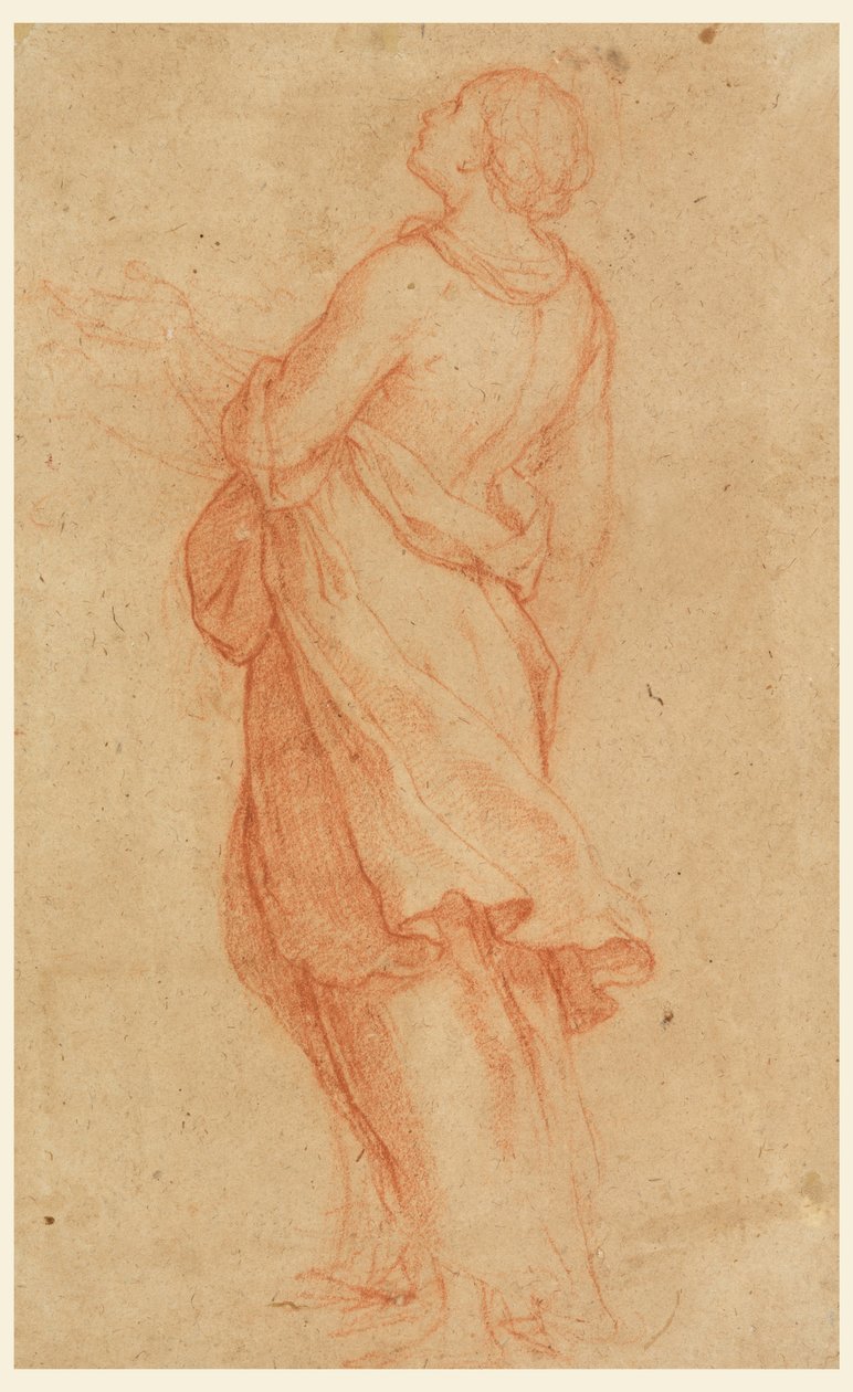 Disegno, Una giovane donna (Santa Maria Maddalena sotto la croce), 1550-75 da Marco Pino