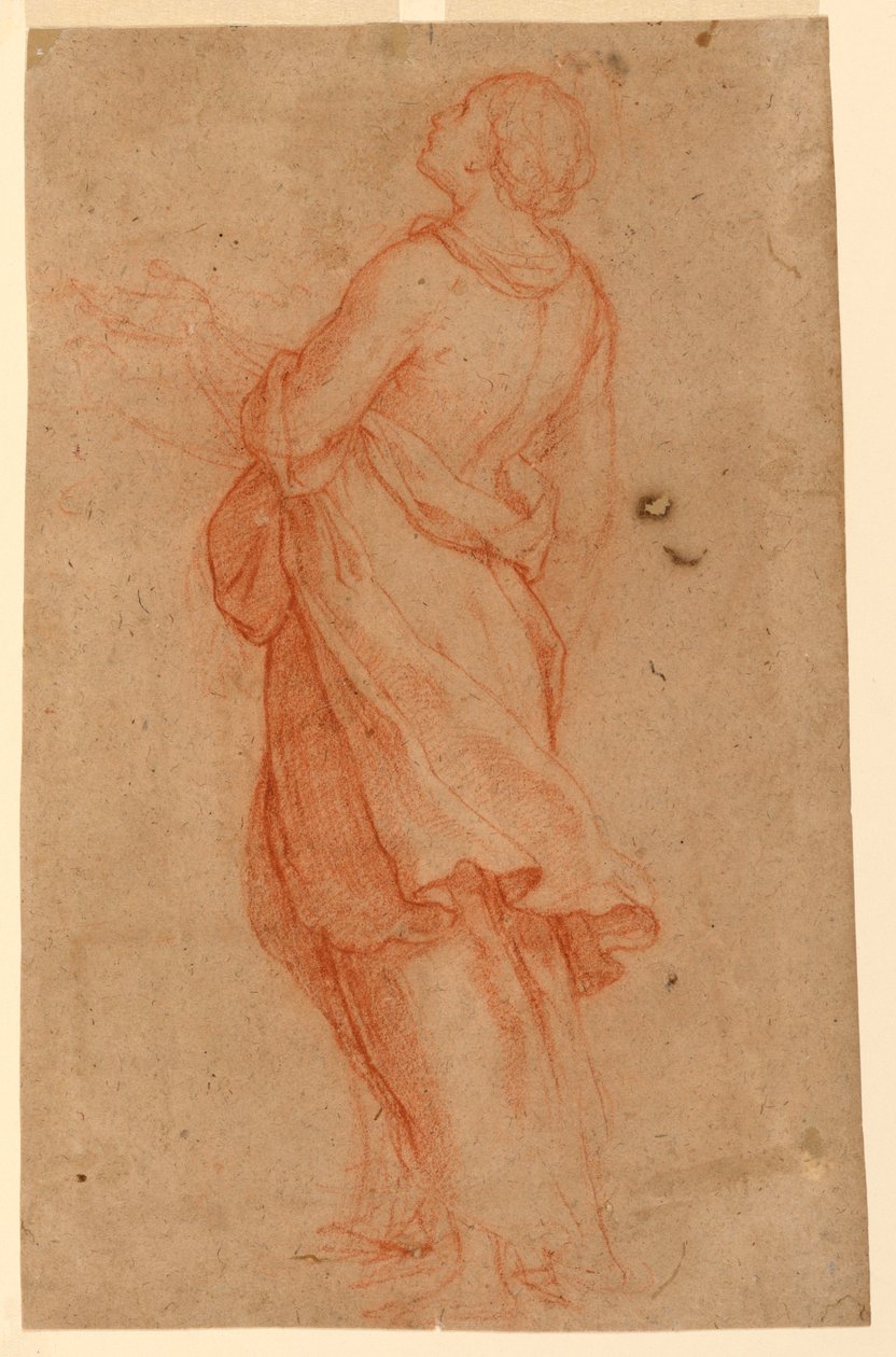 Disegno, Una giovane donna (Santa Maria Maddalena sotto la croce), 1550-75 da Marco Pino
