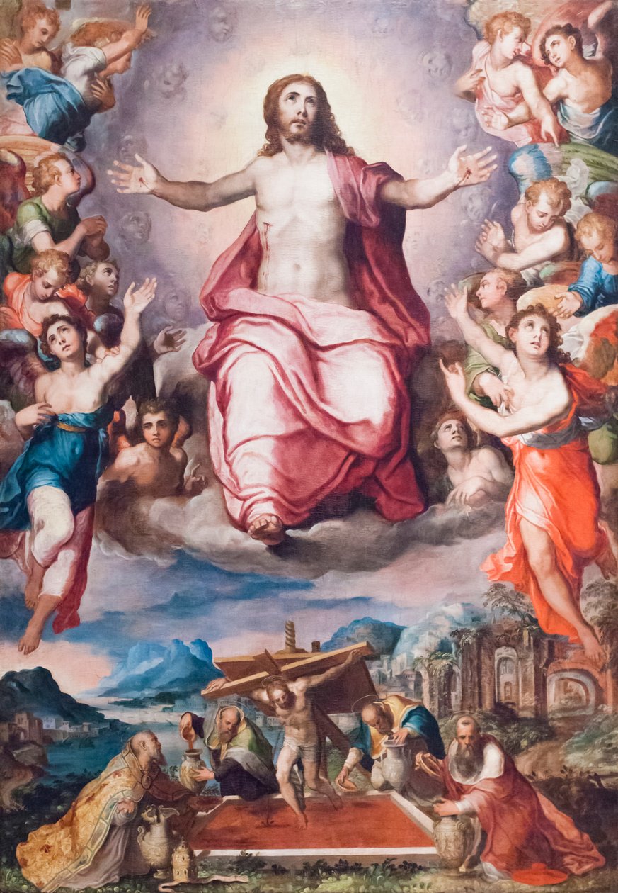 La Pressa Mistica e Cristo in Gloria da Marco Pino