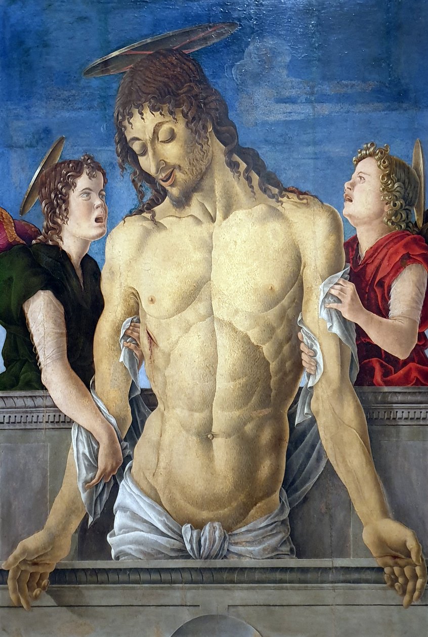 Il Cristo morto, sorretto da due angeli da Marco Zoppo