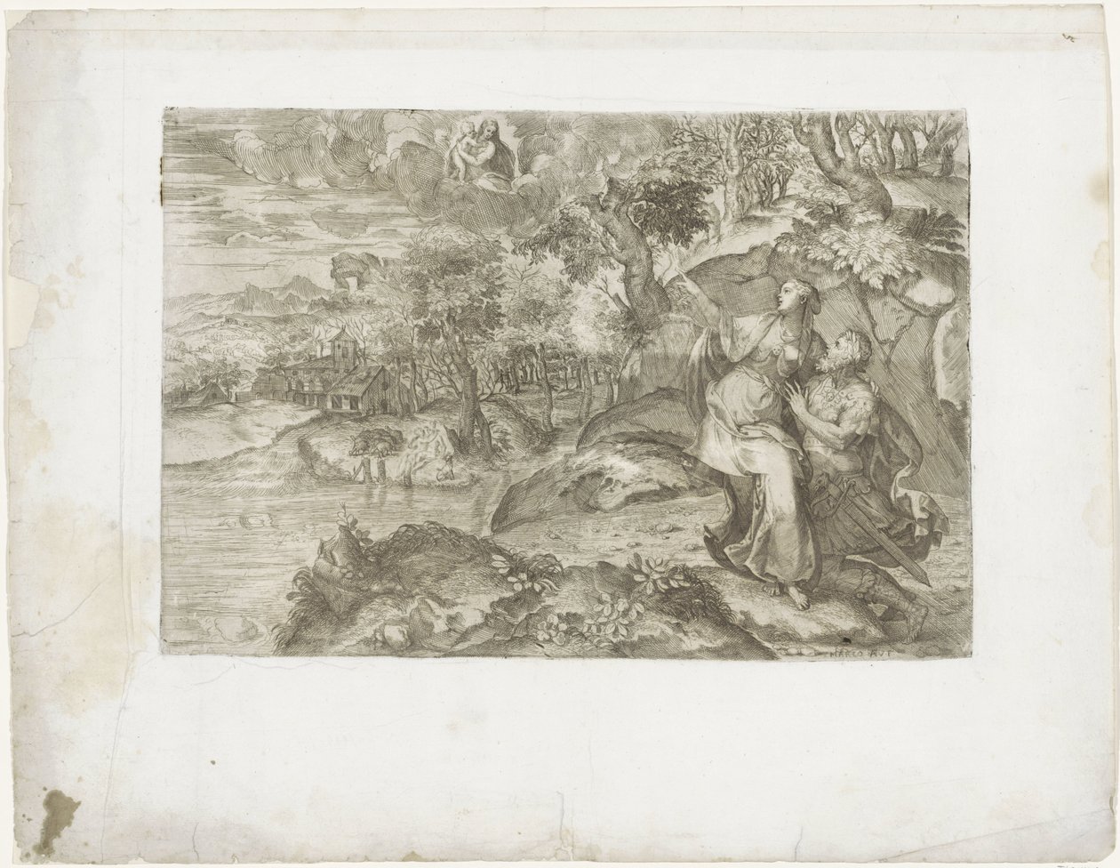Cesare Augusto e la Sibilla Tiburtina da Marco dell