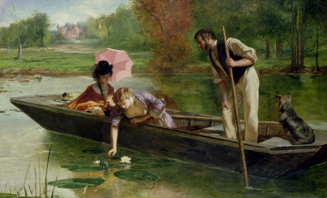 Un luogo piacevole sul Tamigi, 1863 da Marcus Stone