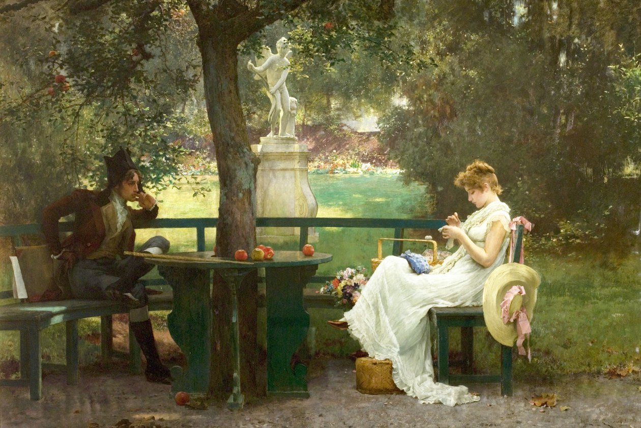 Innamorati, 1888 da Marcus Stone