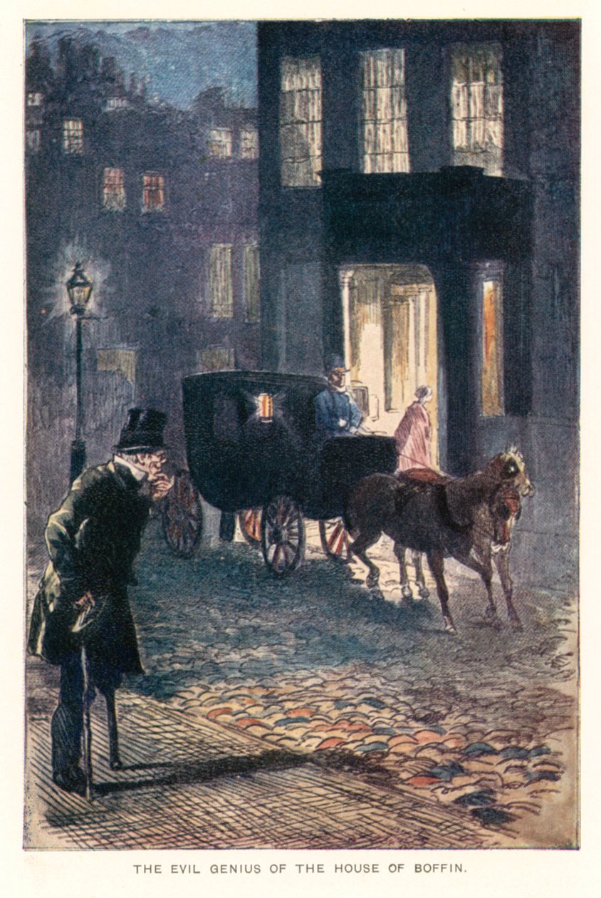 Illustrazione per Our Mutual Friend (litografia a colori) da Marcus (after) Stone
