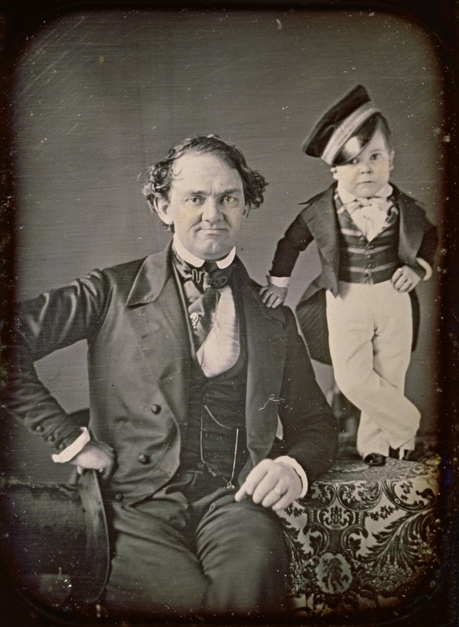 P.T. Barnum e il generale Tom Thumb da Marcus Aurelius Root