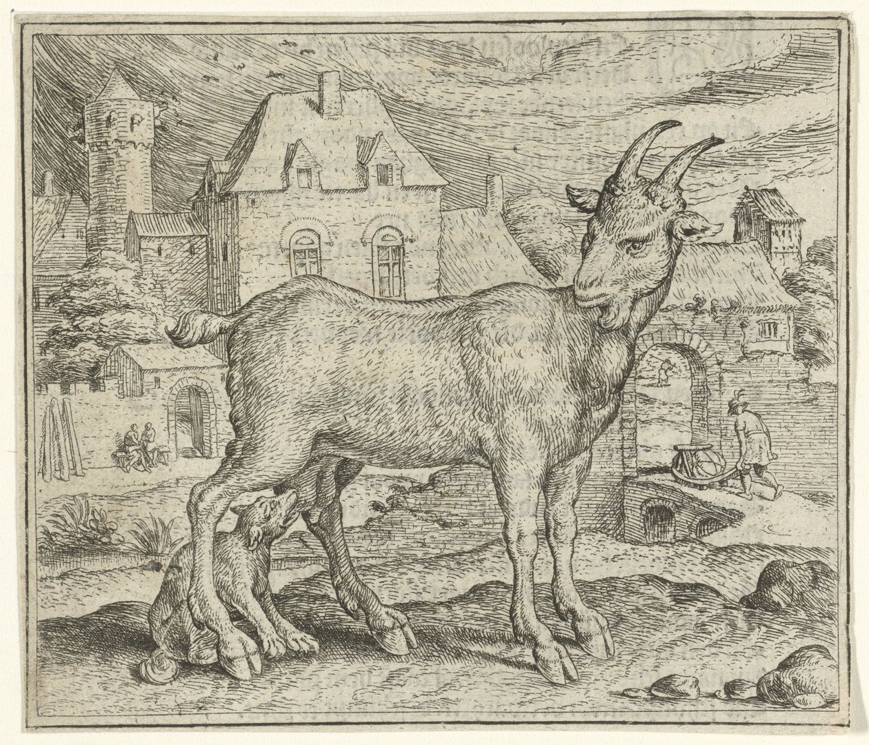 Favola della capra e del giovane lupo da Marcus Gheeraerts (I)