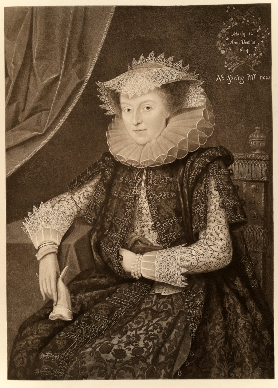 Mary Sidney, contessa di Pembroke, da James I e VI, stampato da Manzi Joyant & Co. Parigi, 1904 da Marcus Gheeraerts