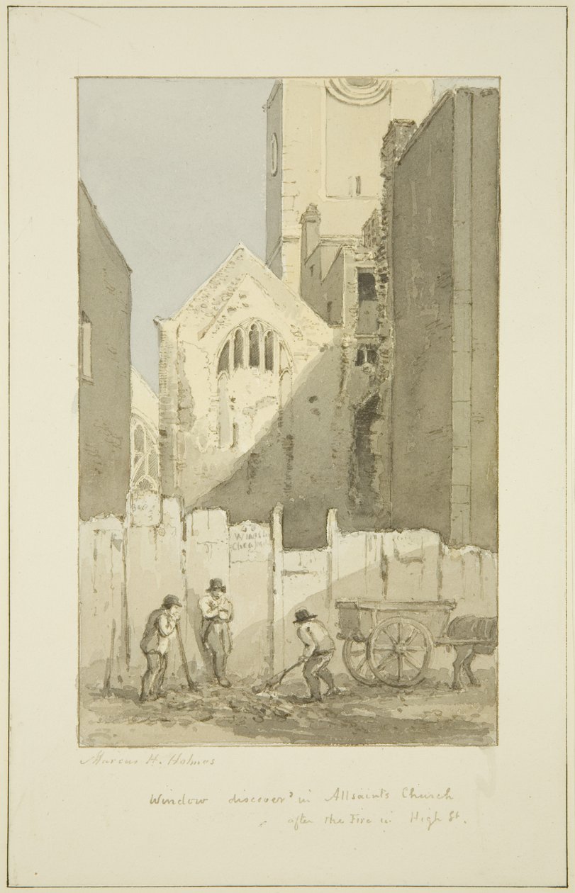 Scoperta della finestra est di All Saints