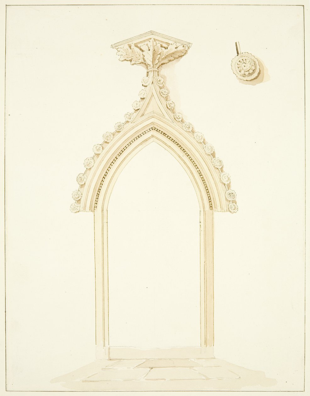 Porta della sala della sagrestia della cattedrale di Bristol da Marcus H. Homes