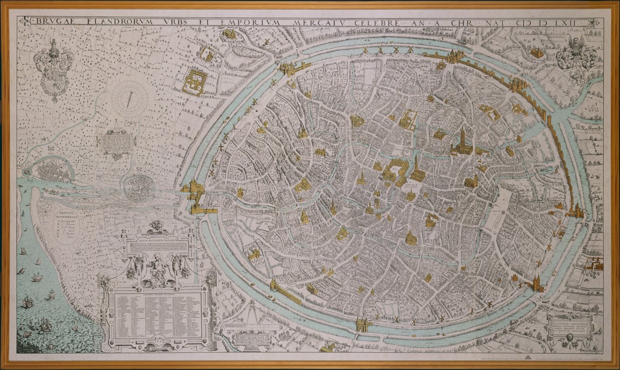 La città di Bruges da Marcus the Elder Gheeraerts