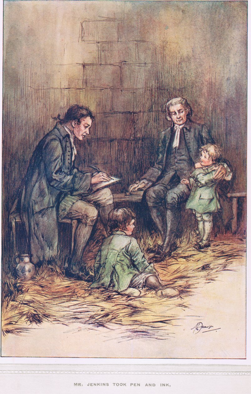 Mr Jenkins prese penna e inchiostro, illustrazione da 