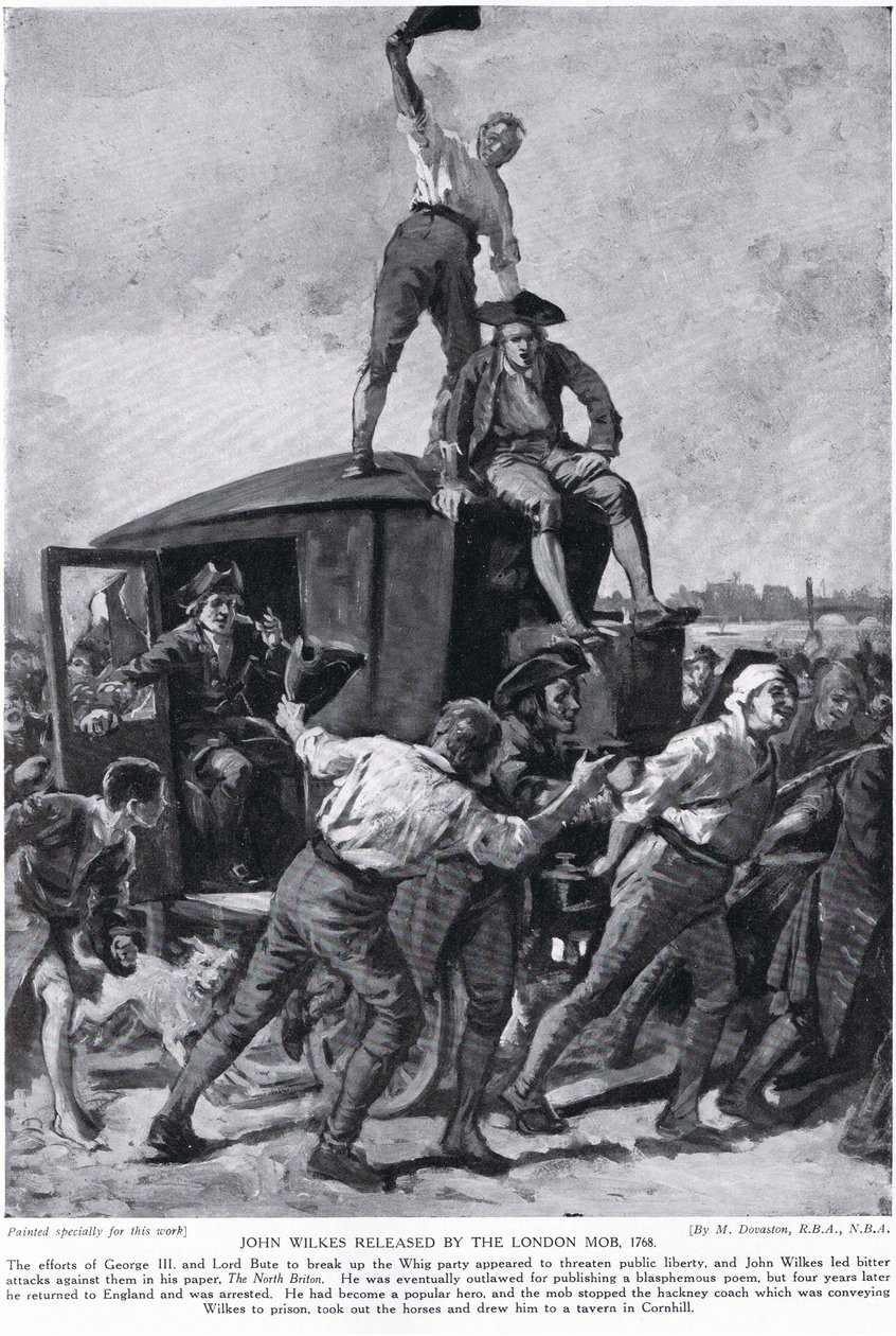 John Wilkes liberato dalla mafia londinese da Margaret (after) Dovaston