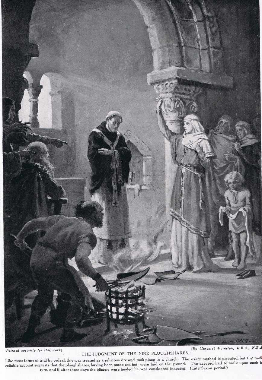 Il giudizio dei nove vomeri, illustrazione da "Hutchinson