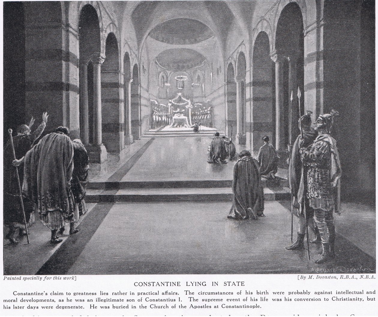 Costantino in stato di riposo da Margaret Dovaston