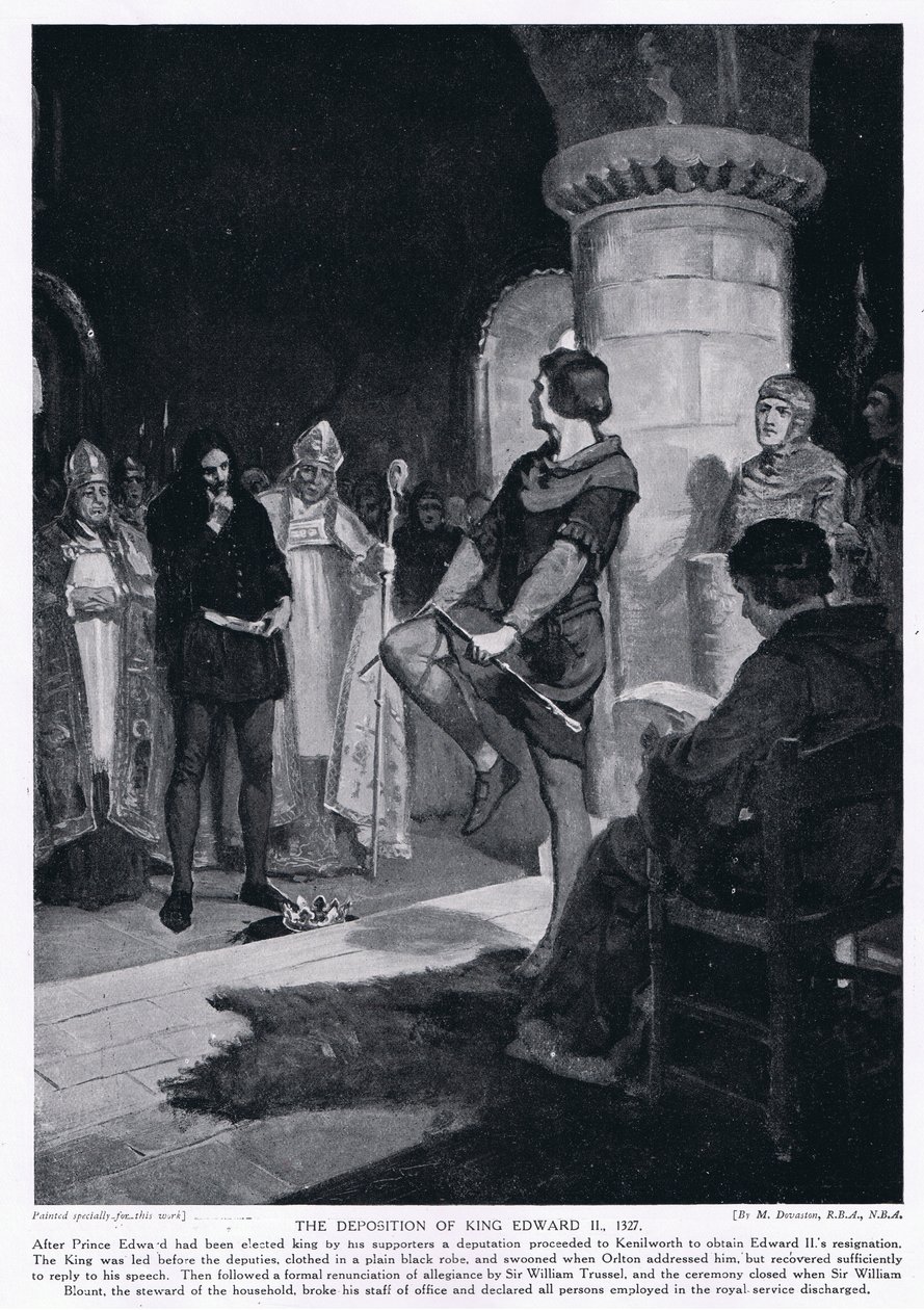 La deposizione del re Edwrad II AD1327 da Margaret Dovaston