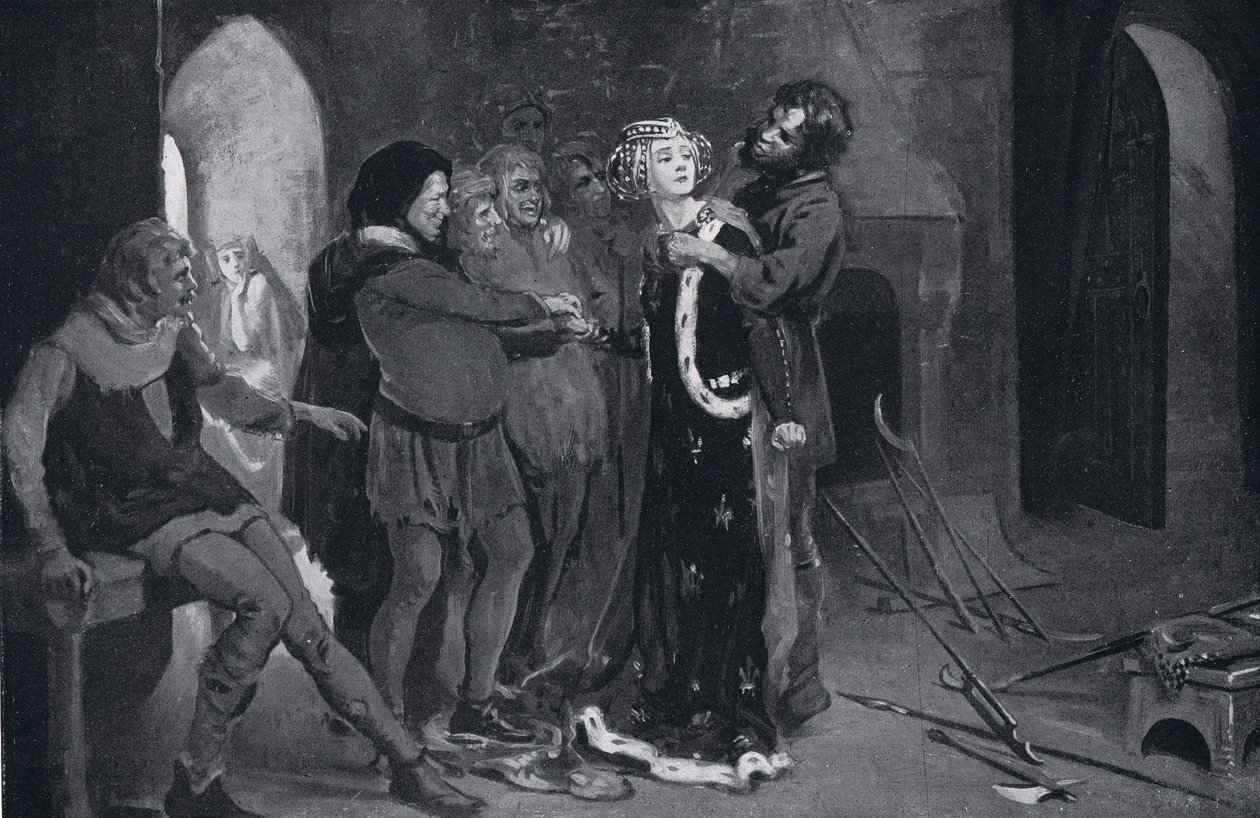 La bella fanciulla del Kent baciata dai rivoltosi AD1381 da Margaret Dovaston