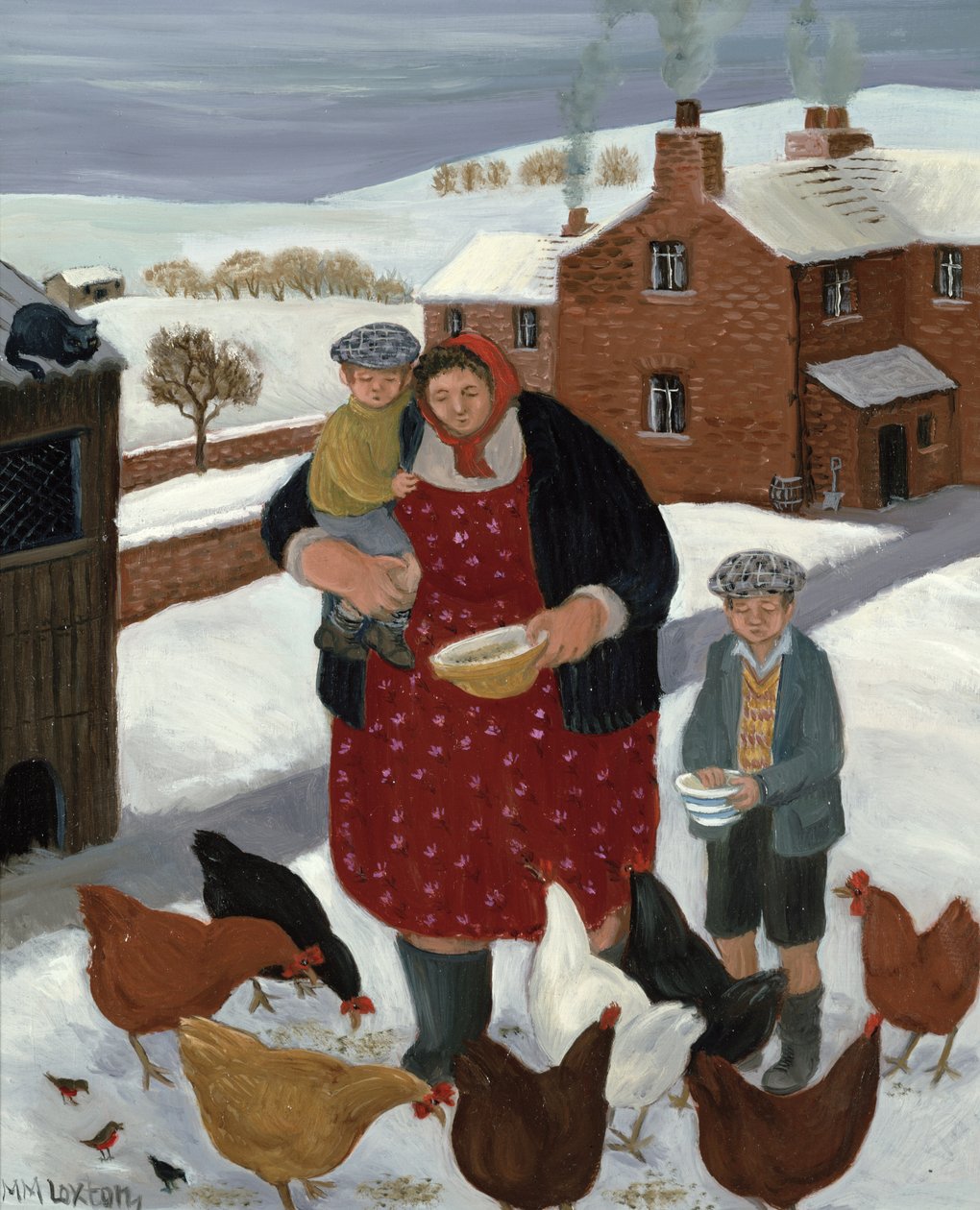 Cortile in inverno da Margaret Loxton