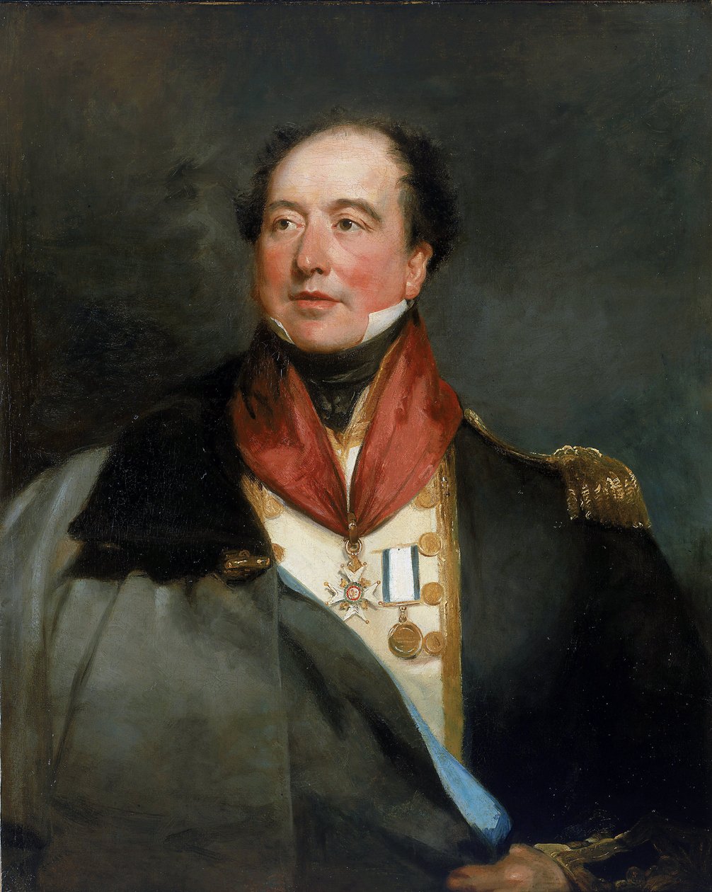 Ritratto del Capitano Sir Christopher Cole da Margaret Sarah (1793 1872) Carpenter