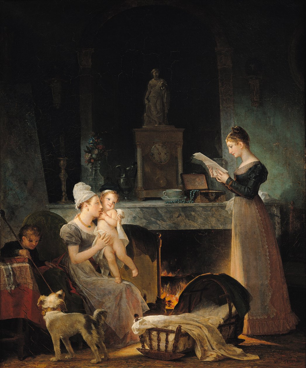 Leggendo la lettera da Marguerite Gerard