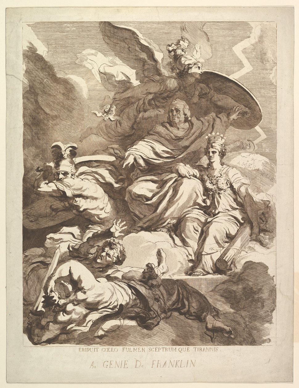 Al genio di Franklin da Marguerite Gerard