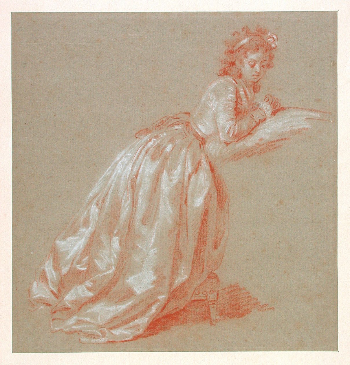 Giovane donna inginocchiata da Marguerite Gerard