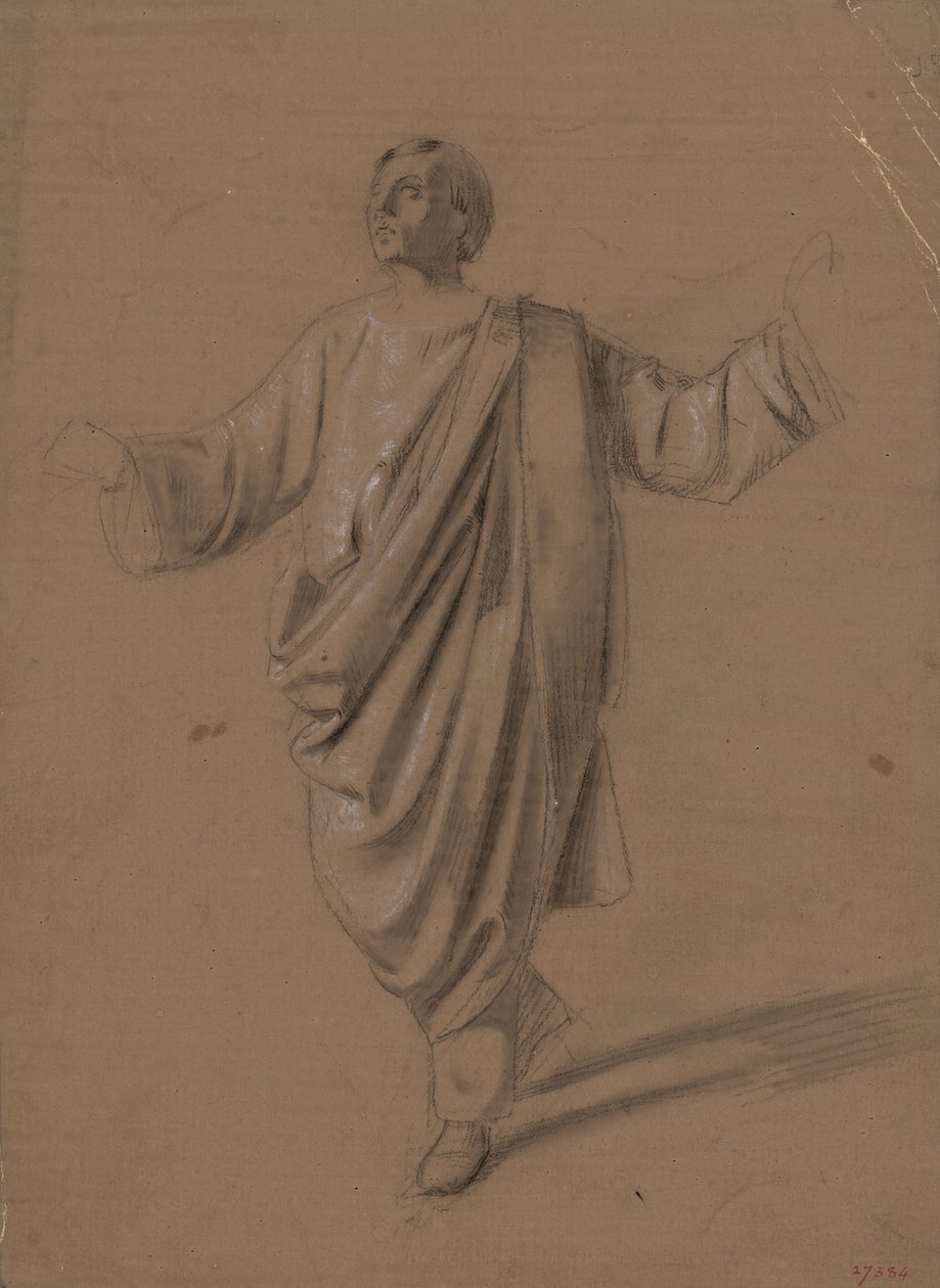 Studio accademico di una figura maschile da Marià Fortuny