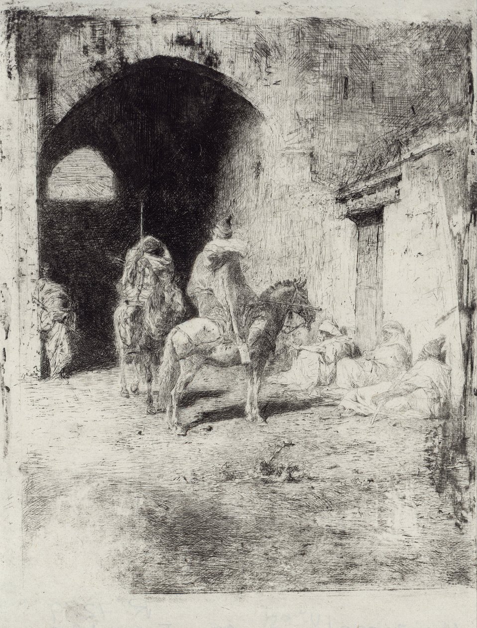 Guardia della Casbah a Tetouan da Marià Fortuny