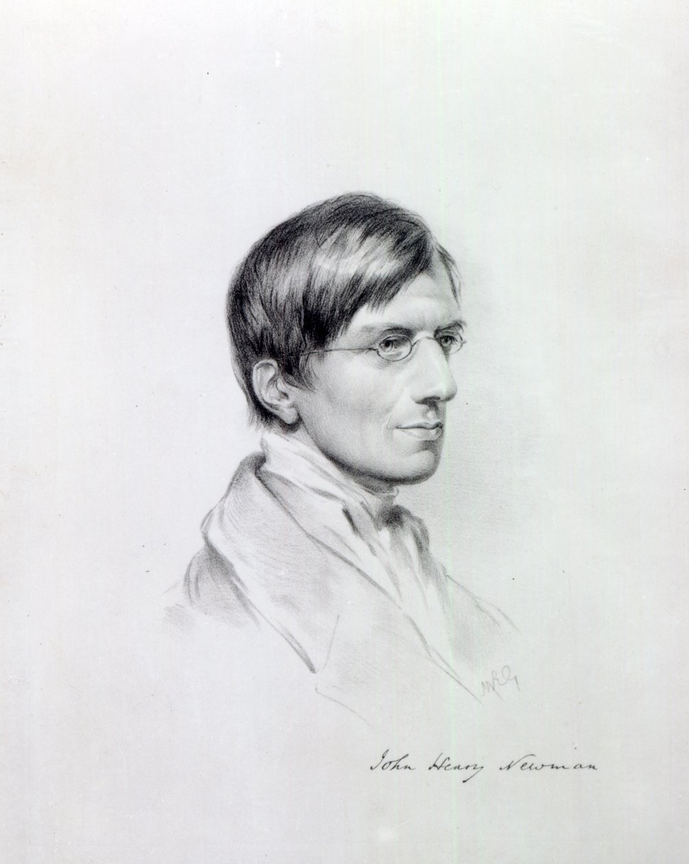 Il Molto Rev. J.H Newman, inciso da John Alfred Vinter, 1850 da Maria Giberne