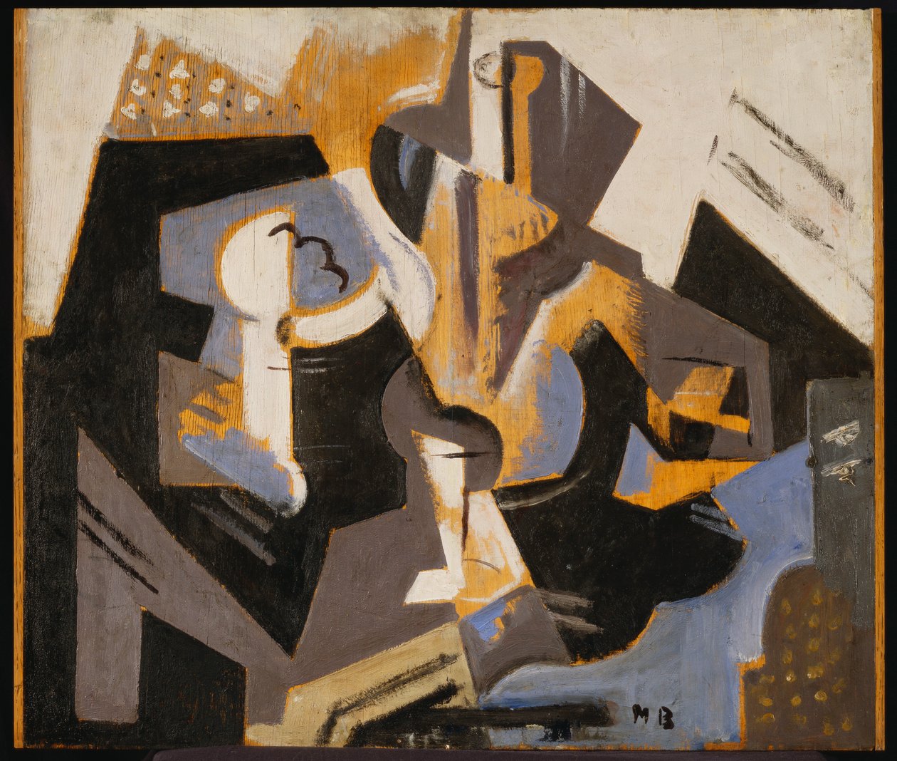 Natura morta cubista in blu e grigio da Maria Blanchard