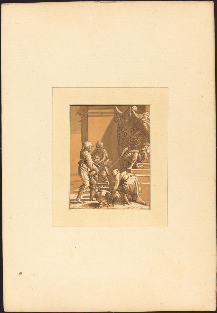 Sacrificio Romano da Maria Catharina Prestel after Abraham Bloemaert