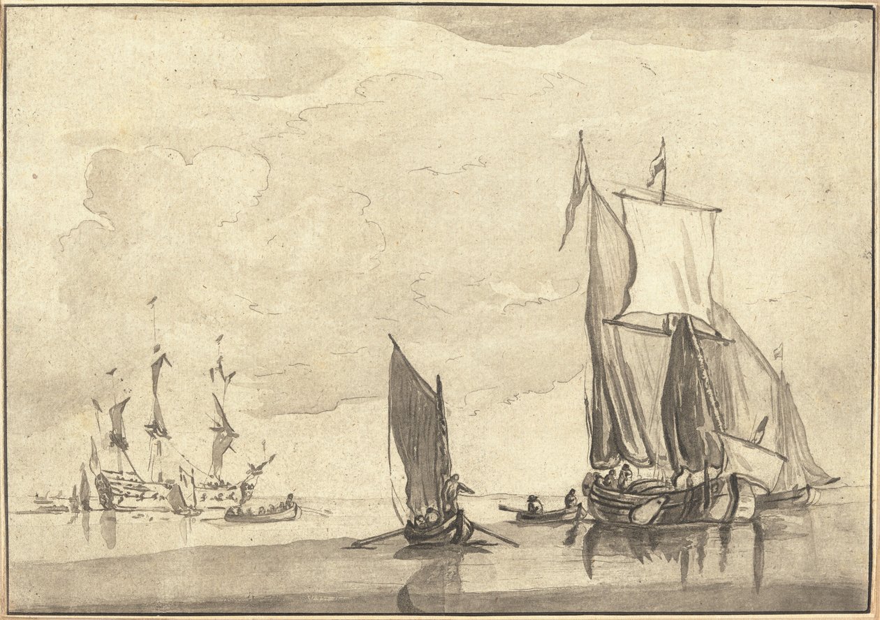 Marina da Maria Catharina Prestel after Willem van de Velde the Younger