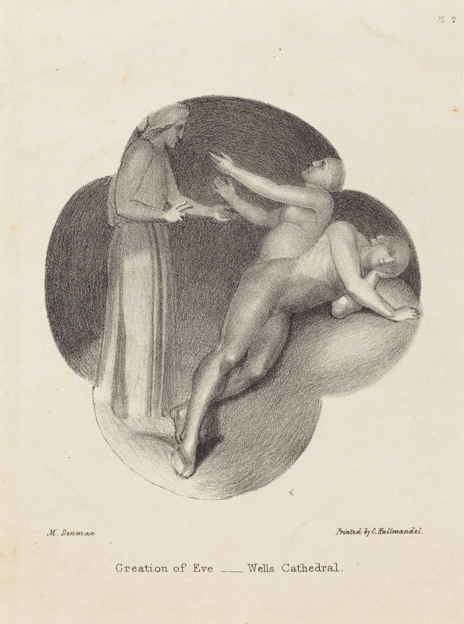 Creazione di Eva, dalla Cattedrale di Wells da Maria Denman after John Flaxman