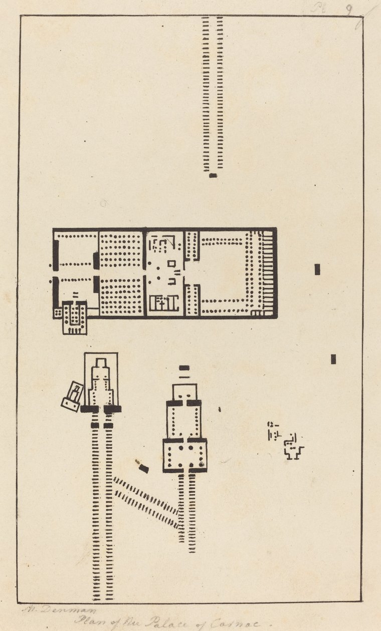 Piano del Palazzo di Carnac da Maria Denman after John Flaxman
