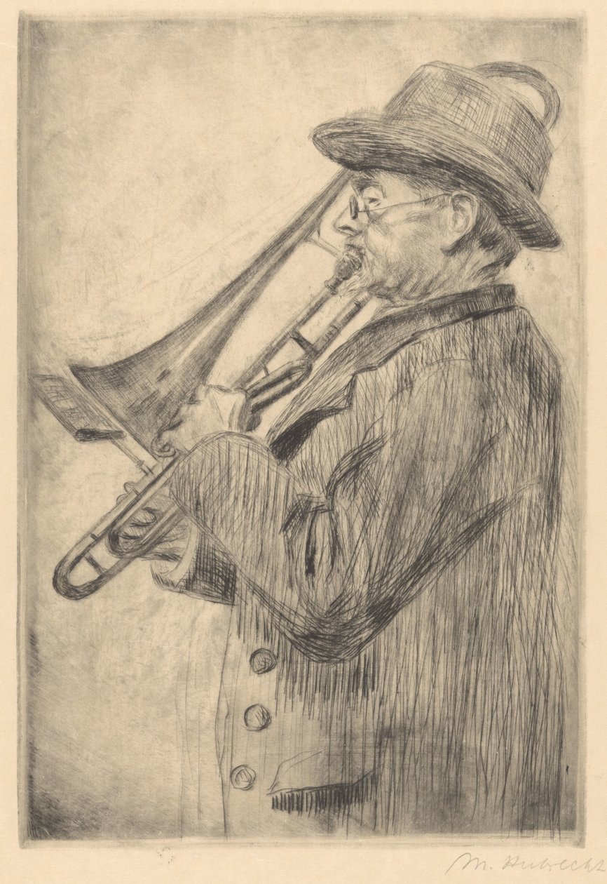 Trombonista da Maria Hubrecht (signed by artist)
