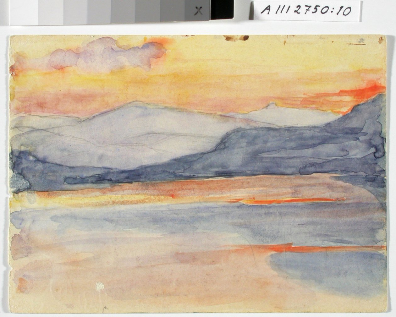 Studio paesaggistico, collina al tramonto da Maria Wiik