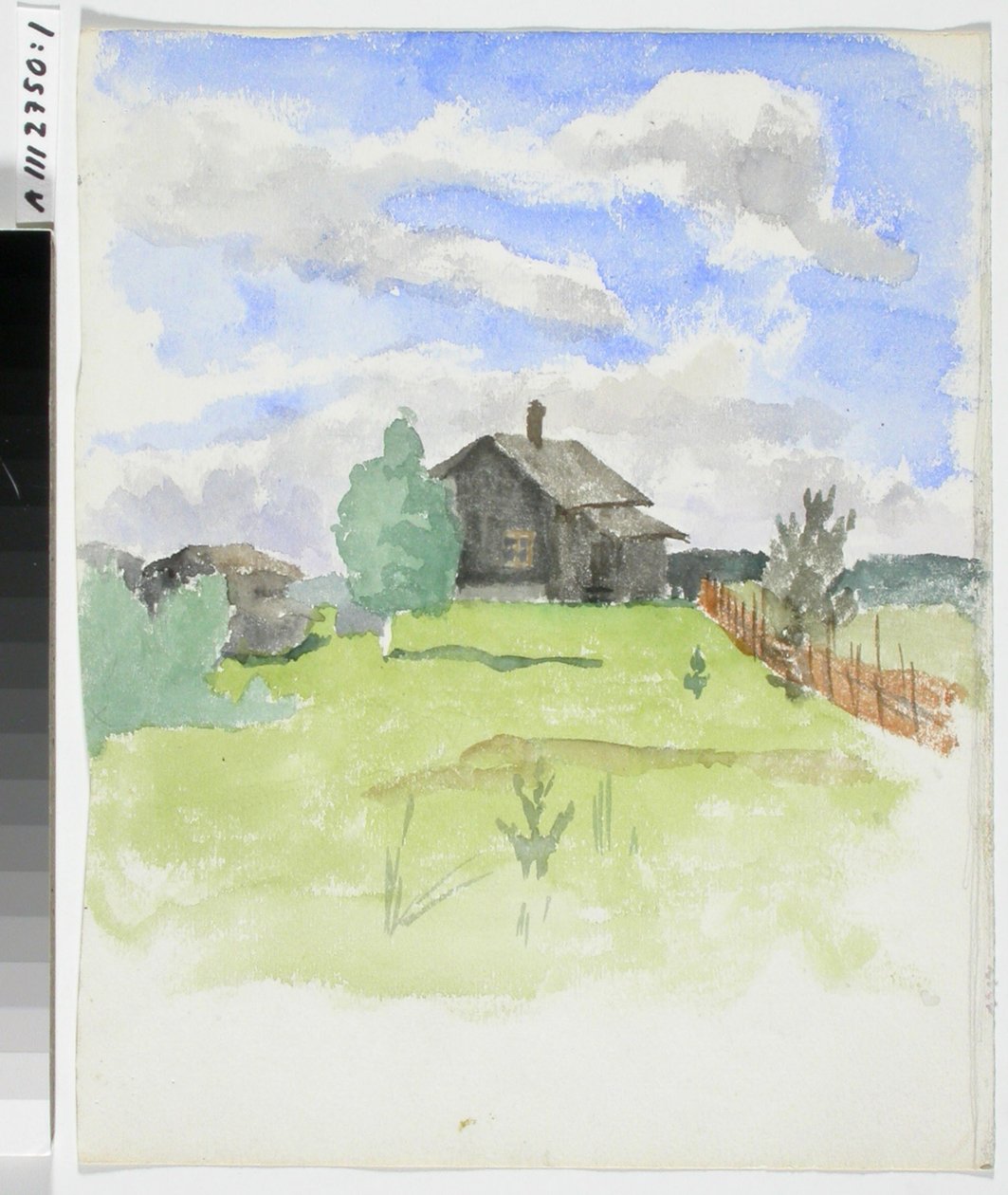 Studio di paesaggio con casetta da Maria Wiik